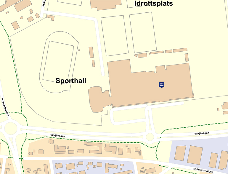 Karta till Halmstad Arena